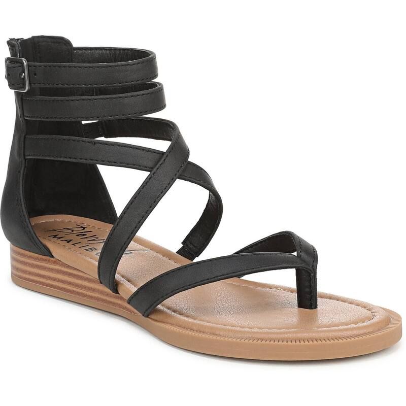 ブローフィッシュマリブ レディース シューズ サンダル レザー フェイクレザー Blowfish Malibu Adrian Womens Faux Leather Thong Sandals Bla