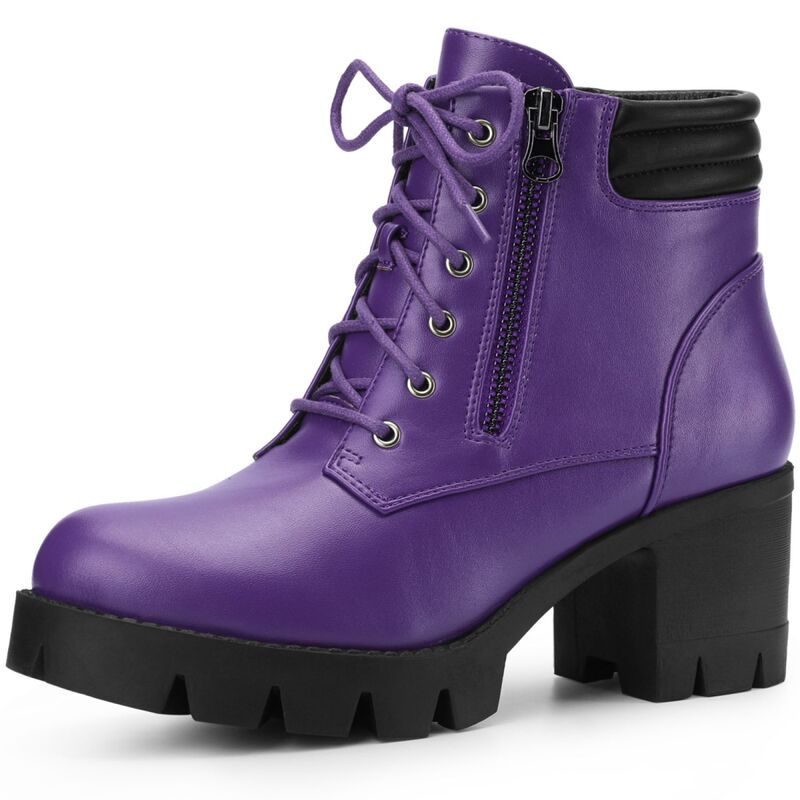 ブリスフルステップ レディース シューズ ブーツ・レインブーツ プラットフォーム アンクル レース ヒール BLISSFUL STEPlatform Ankle Boots Lace Up Chunk 17,610円