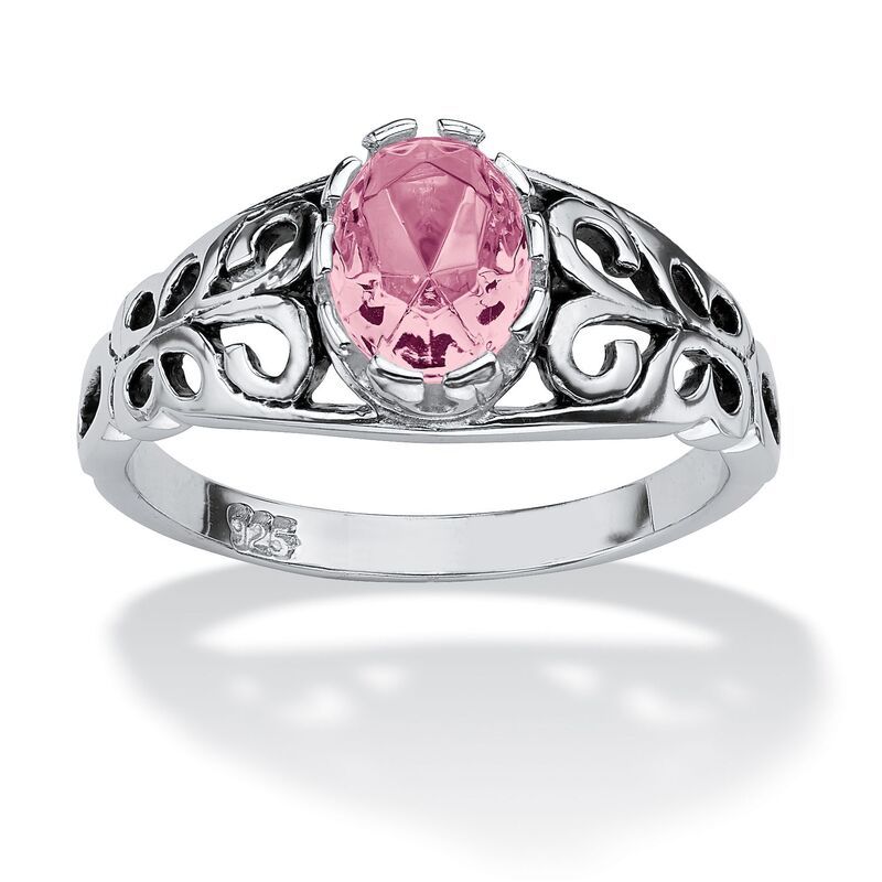 パームビーチジュエリー レディース アクセサリー リング PalmBeach Jewelry Simulated Birthstone Sterling Silvering June Alexandr