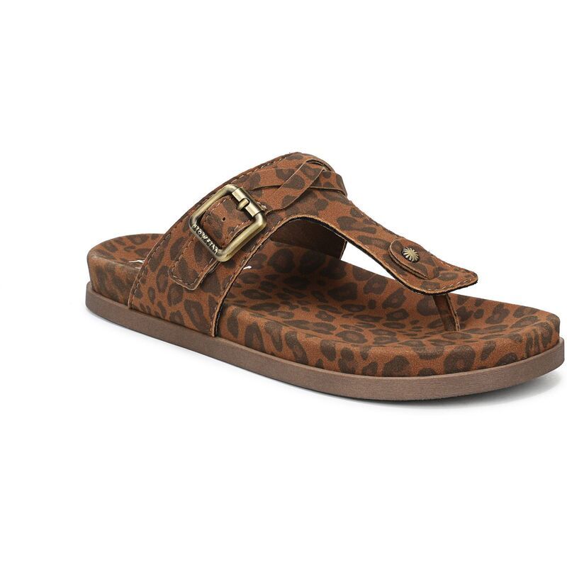ブローフィッシュマリブ レディース シューズ サンダル Blowfish Malibu Lakeshore Womens Thong Sandals Leopard Brown ブラウン