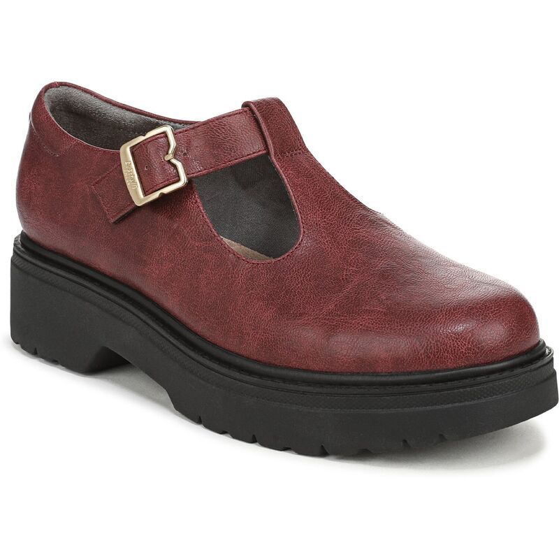 ドクター・ショール レディース シューズ スリッポン・ローファー Dr Scholls Bring It Jane Womens Mary Jane Shoes Burgundy バーガンディ