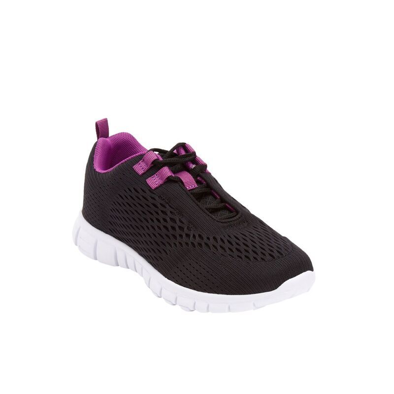 コンフォートビュー レディース シューズ スニーカー Comfortviewomens CV Sport Eddie Sneaker Black ブラック