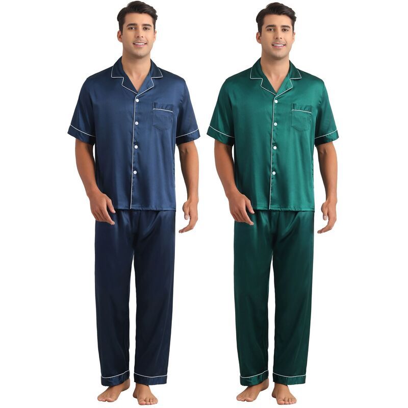 インスパイア シック レディース アンダーウェア ナイトウェア ボタンダウン パンツ シャツ サテン ダウン INSPIRE CHIC Mensleepwear Button Down Short S