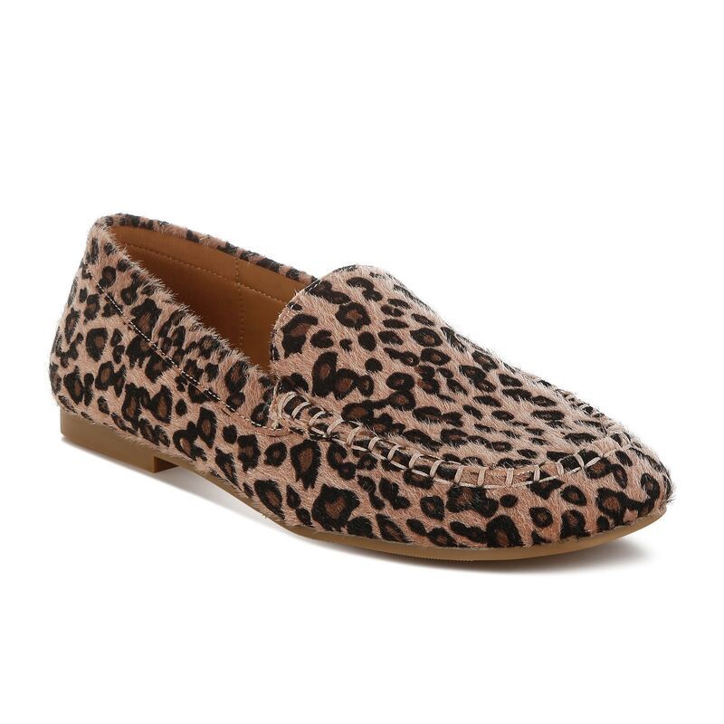ラグアンドコー レディース シューズ スリッポン・ローファー Rag Co Paboa Womens Loafers Leopard アニマル