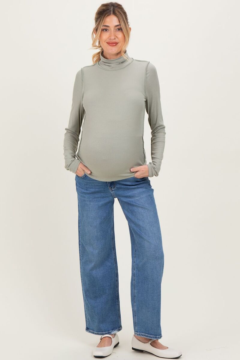 ピンクブラッシュ レディース ボトムス デニムパンツ ワイドレッグ アンクル マタニティ ジーンズ PinkBlush Maternity Ankle Wide Leg Maternity Jeans