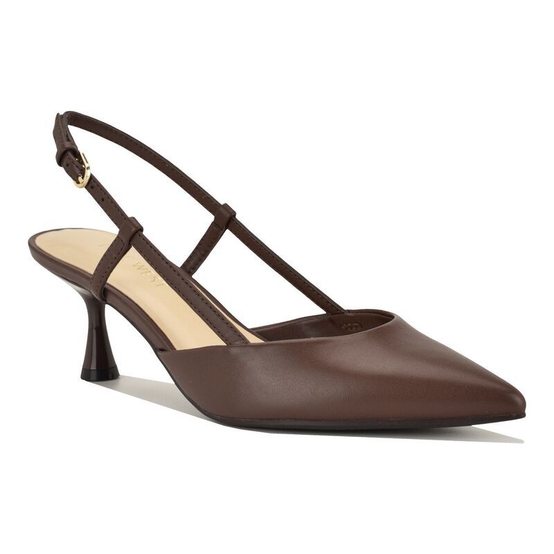 ナインウェスト レディース シューズ パンプス Nine West Rowen Womenslingback Dress Pumps Dark Brown ブラウン