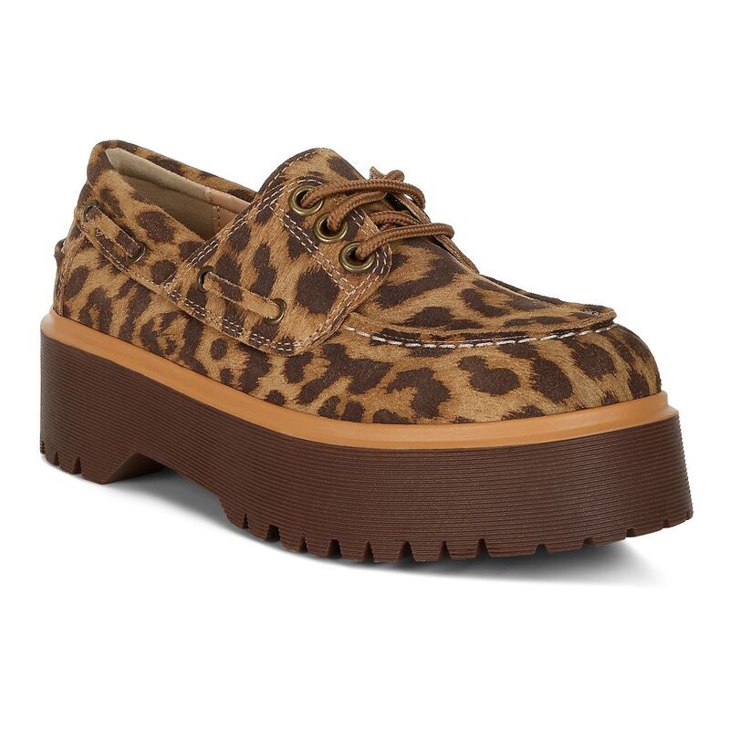 ラグアンドコー レディース シューズ スリッポン・ローファー Rag Conglur Womens Loafers Leopard アニマル