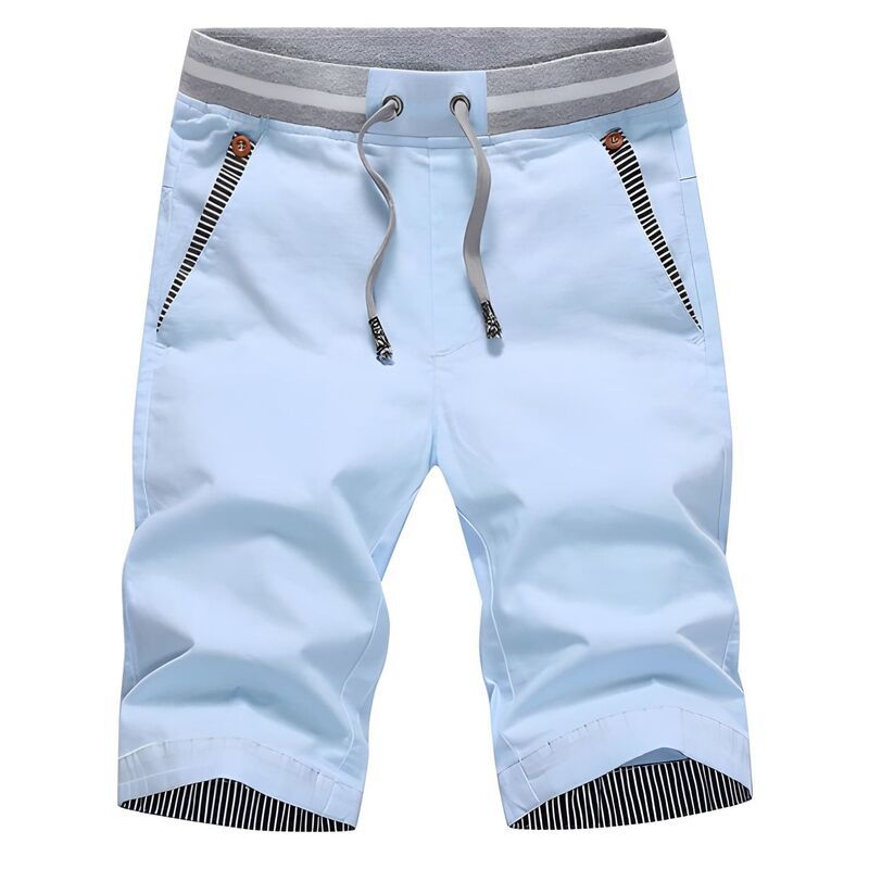 メガリテイラー レディース ボトムス ハーフパンツ・ショーツ ショートパンツ コットン MegaRetailer Mens Casual Summer Cotton Shortsky Blue ブルー