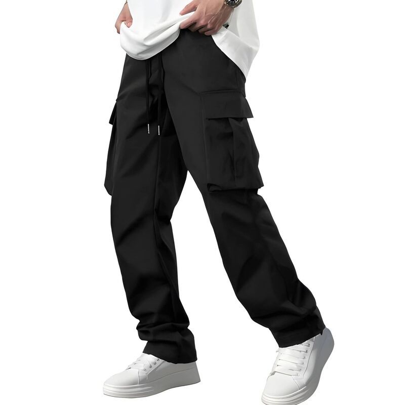 メガリテイラー レディース ボトムス カジュアルパンツ カーゴパンツ MegaRetailer Menstretch Drawstring Cargo Pants Black ブラック