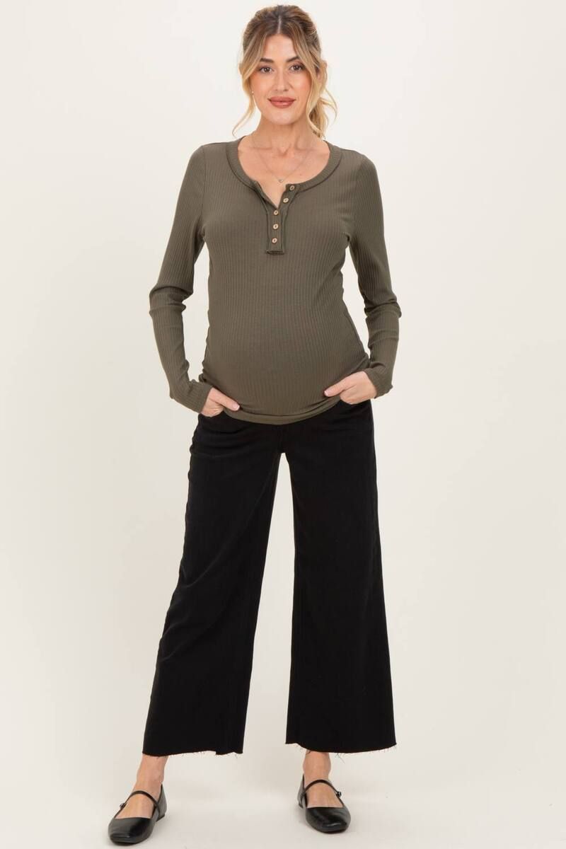 ピンクブラッシュ レディース ボトムス デニムパンツ ワイドレッグ マタニティ ジーンズ PinkBlush Maternity Raw Hem Crop Wide Leg Maternity Jea ピンクブラッシュ レディース ボトムス デニムパンツ ワイドレッグ マタニティ ジーンズ PinkBlush Maternity Raw Hem Crop Wide Leg Maternity Jea