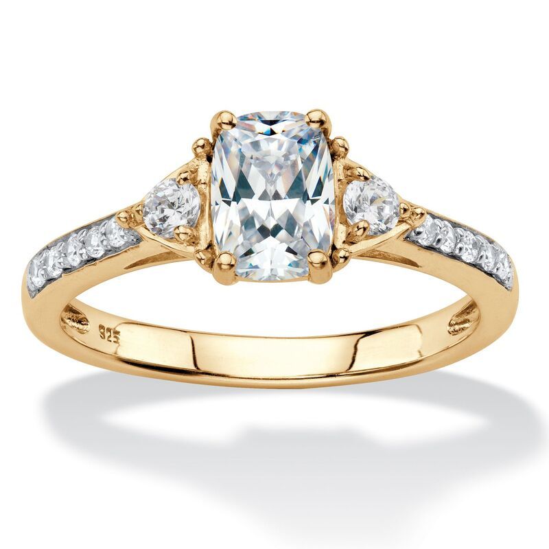 パームビーチジュエリー レディース アクセサリー リング PalmBeach Jewelry 170 Cttw Created White Sapphire Promise Ringold ゴールド