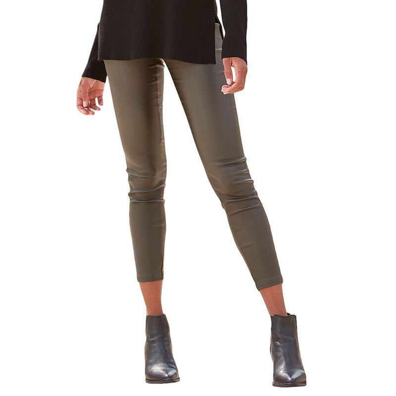 ラスカーナ レディース ボトムス カジュアルパンツ コート Lascana Womens Coated Skinny Jeggings Khaki カーキ