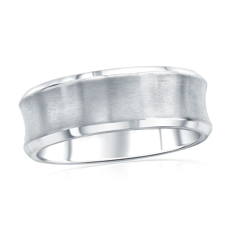 メタロ レディース アクセサリー リング Tシャツ Mens Metallo Stainlessteel Curved Band Ring Stainless