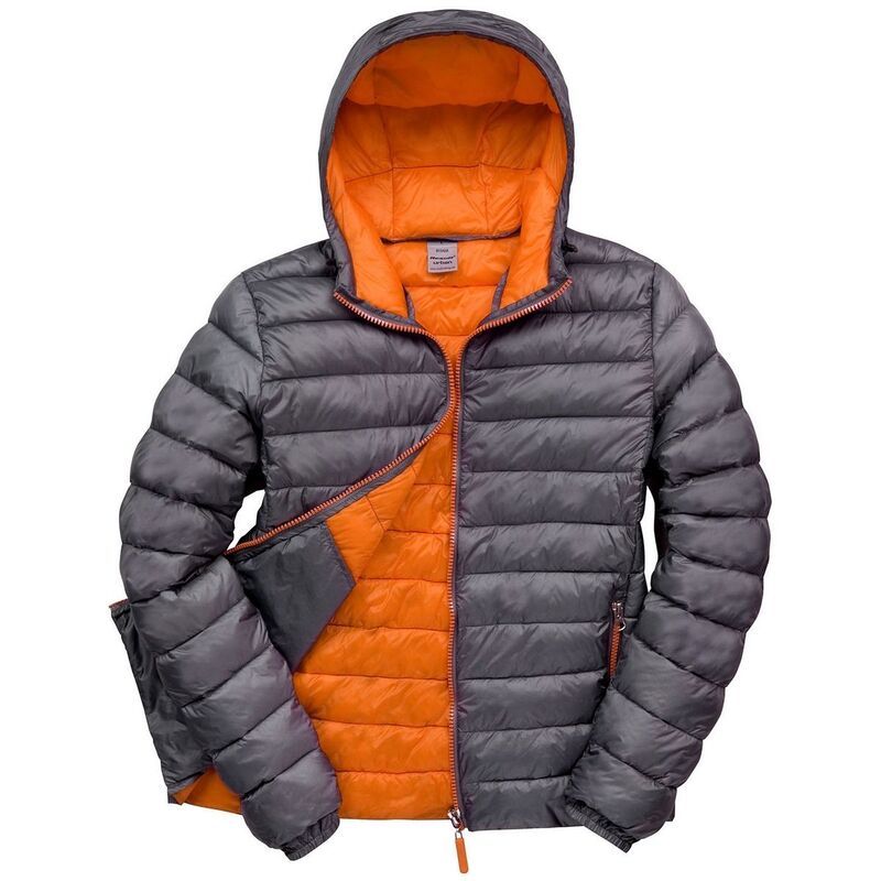 リザルト レディース アウター ジャケット・ブルゾン フーデッドジャケット Result Urban Mensnow Bird Hooded Jacket Gray And Orange グレー