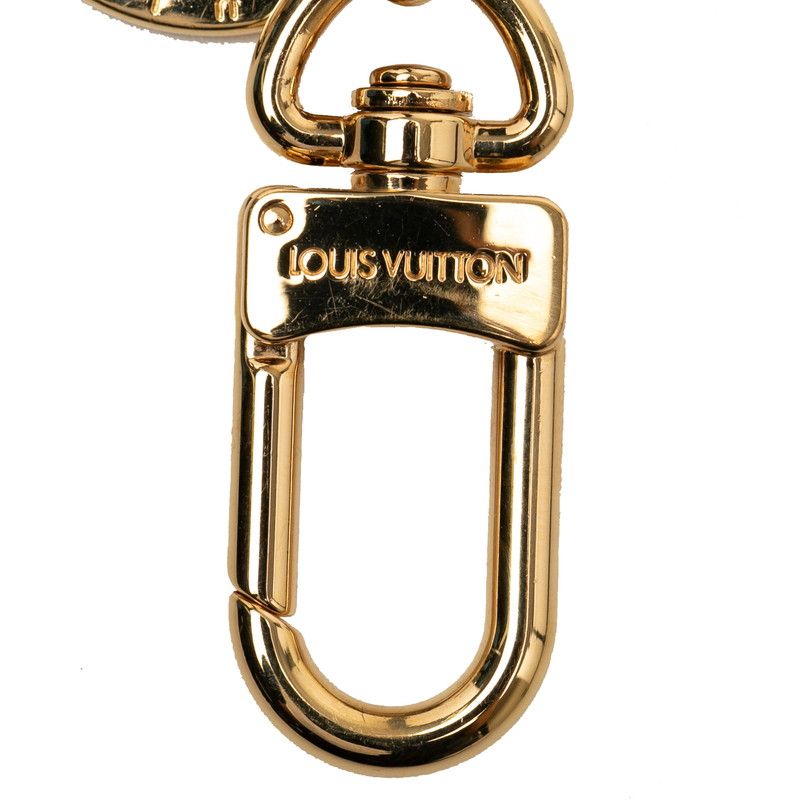 ルイ ヴィトン ポルトクレ LVファセット ロゴ キーリング キーホルダー