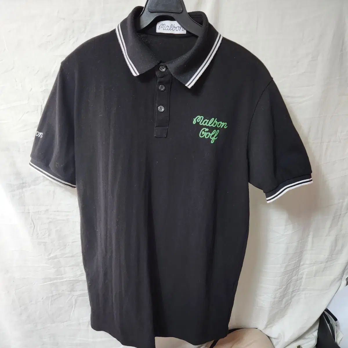 マルボンゴルフ 半袖 カラーTシャツ ブラック