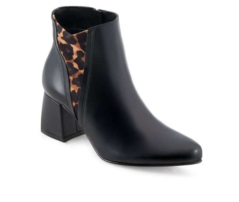 アンドレア レディース シューズ ブーツ・レインブーツ Andrea Womens Pointed Toe Fashion Booties 88371 Black ブラック