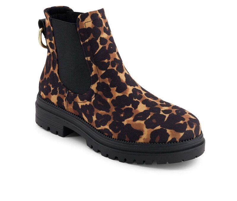 アンドレア レディース シューズ ブーツ・レインブーツ チェルシーブーツ アニマル柄 プリント チェルシー Andrea Womens Animal Print Chelsea Boots 90773