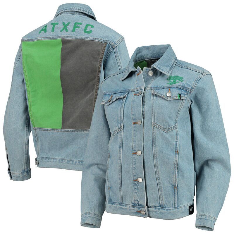ザワイルドコレクティブ レディース アウター ジャケット・ブルゾン プリント デニム Womens The Wild Collective Blue Austin FC Print Denim But