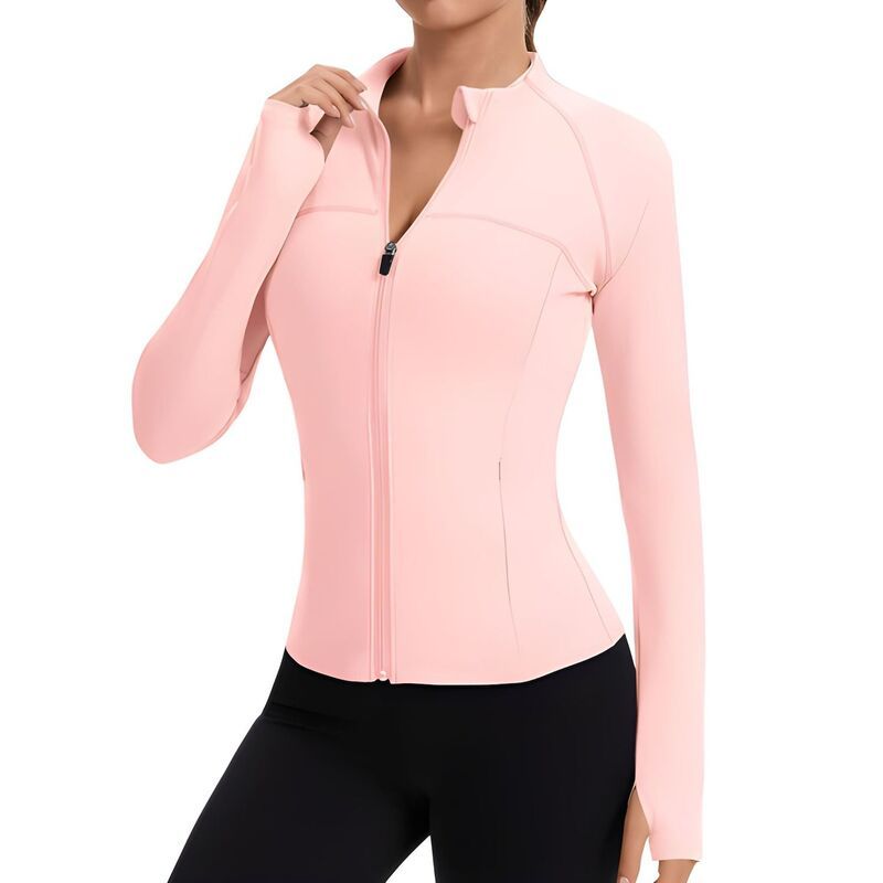 メガリテイラー レディース アウター ジャケット・ブルゾン スリムフィット MegaRetailer Women slim Fit Full Zip Workout Jacket withumb Ho
