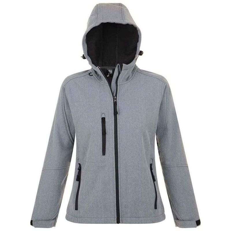 ソルズ レディース アウター ジャケット・ブルゾン SOLS WomensLadies Replay Soft Shell Jacket Grey Melange グレー