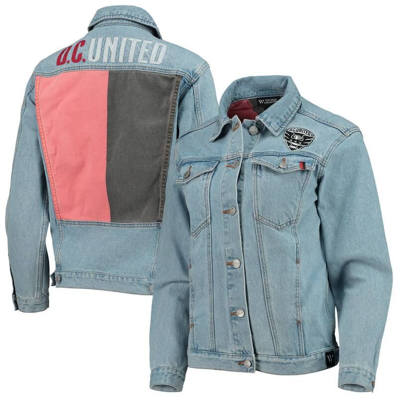 ザワイルドコレクティブ レディース アウター ジャケット・ブルゾン プリント デニム Womens The Wild Collective Blue DC United Print Denim But