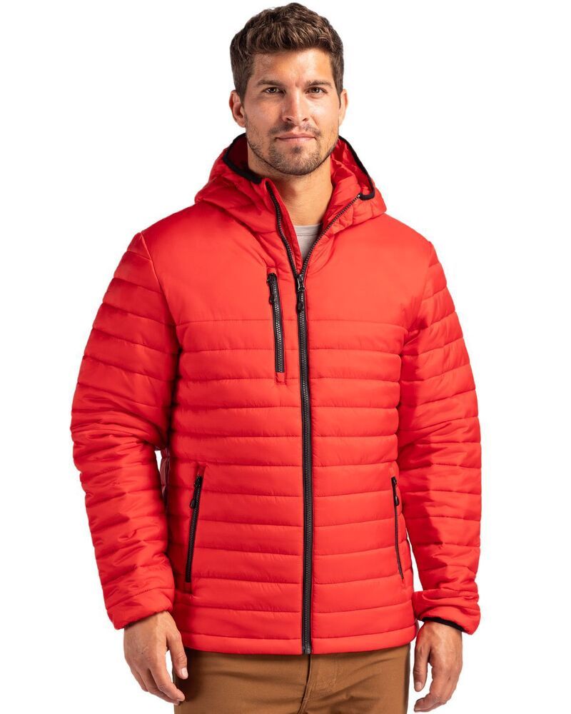 クリーク レディース アウター ジャケット・ブルゾン Clique Valhalla Full Zip Mens Puffer Jacket Red レッド