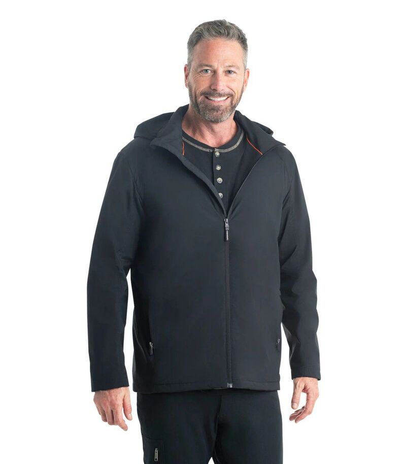 レジェンダリーホワイトテイルズ レディース アウター ジャケット・ブルゾン Mens Legendary Whitetails Wateresistant Hooded Rain Jacket Bla