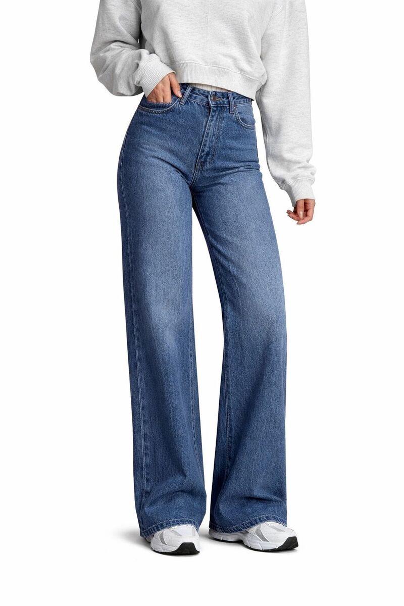 メガリテイラー レディース ボトムス デニムパンツ ジーンズ MegaRetailer Women Stretch Casual Denim Jeans Blue ブルー