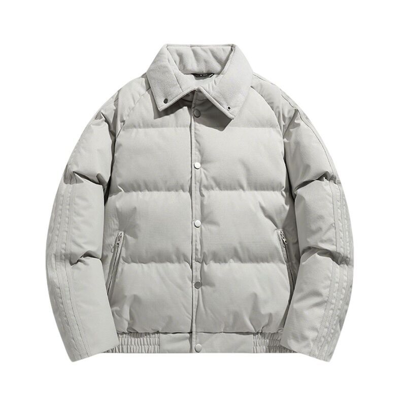 アンナカシ レディース アウター ジャケット・ブルゾン キルティング リブ AnnaKaci Mens Quilted Puffer Jacket with Stand Collar Snap Fro