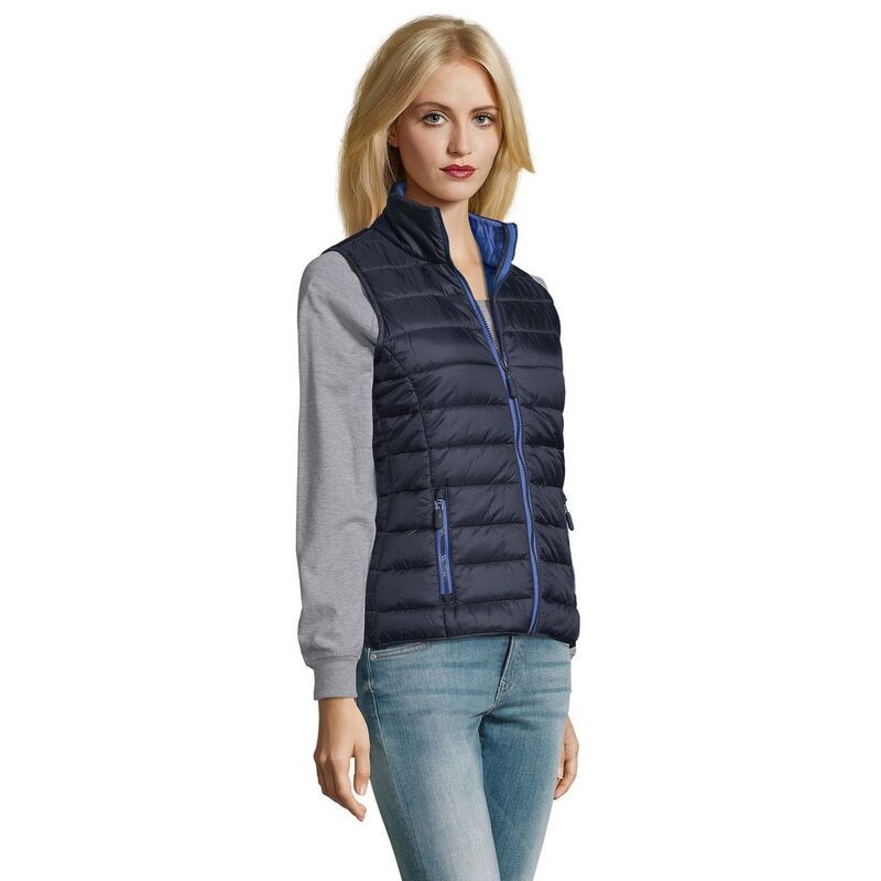 ソルズ レディース アウター ジャケット・ブルゾン SOLS WomensLadies Wave Lightweight Body Warmer Navy ネイビー