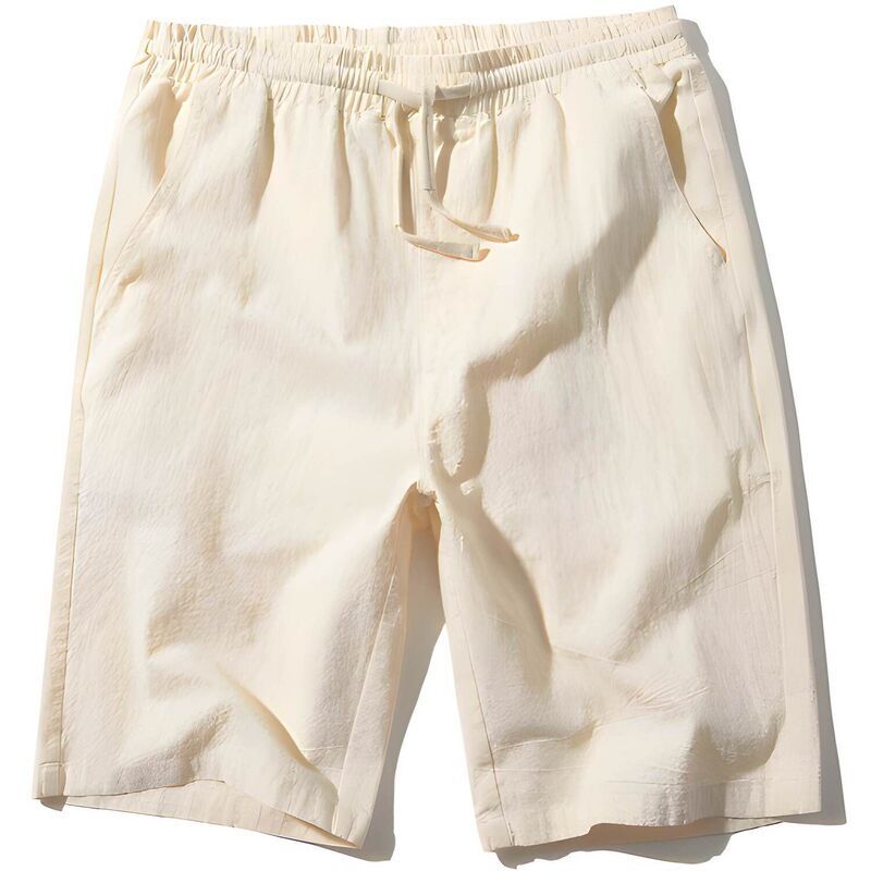 メガリテイラー レディース ボトムス ハーフパンツ・ショーツ ショートパンツ リネン MegaRetailer Men Casualinen Pocket Shorts Beige ベージュ