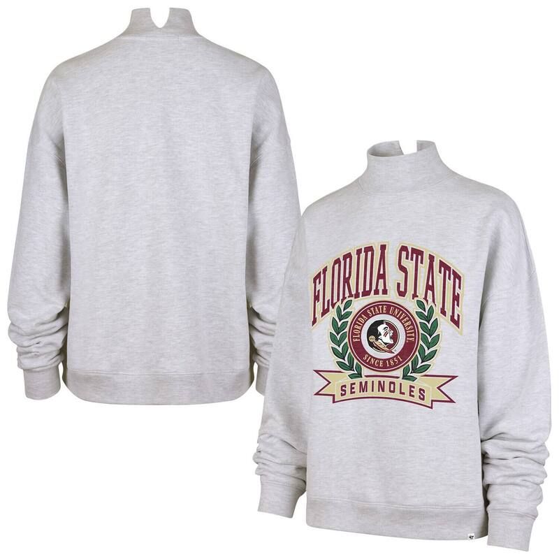 フォーティセブンブランド レディース トップス Tシャツ モックネック スウェット 47 Brand Womens 47 Gray Florida State Seminoles Laurel Arc