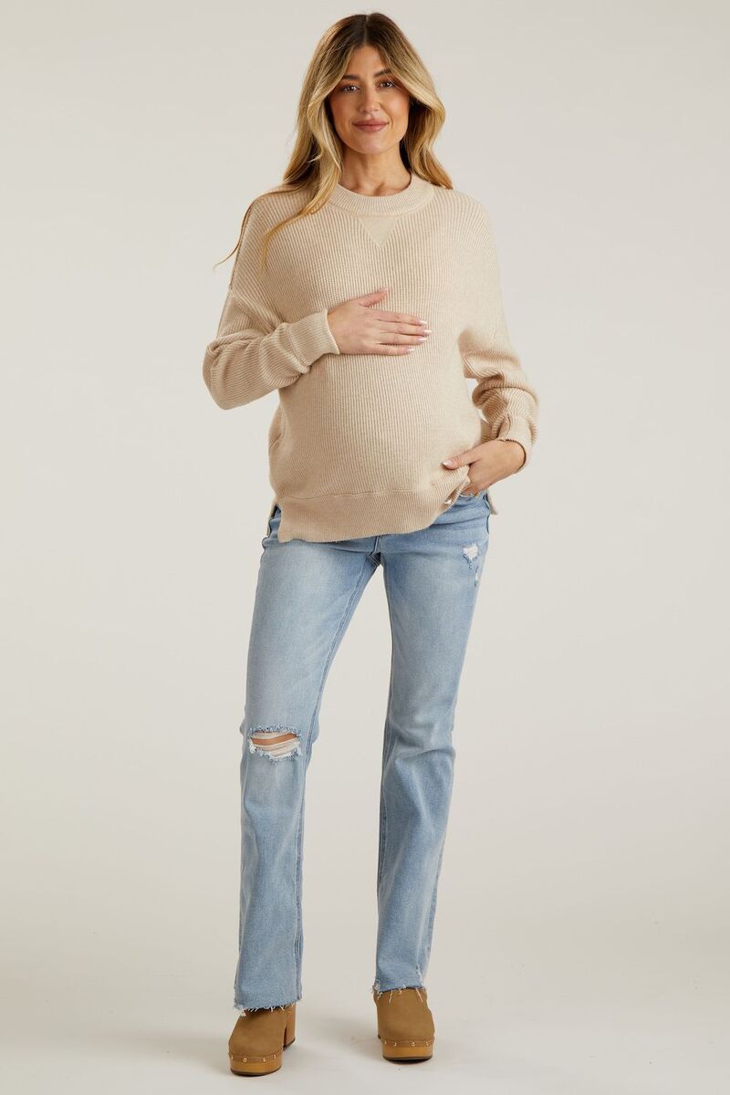 ピンクブラッシュ レディース ボトムス デニムパンツ ブーツカット ブーツ マタニティ ジーンズ PinkBlush Maternity Blue Distressed Bootcut Materni 19,485円