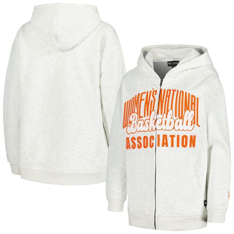 ザワイルドコレクティブ レディース トップス Tシャツ パーカー Womens The Wild Collective Heather Gray WNBA Washed FullZip Hoodie