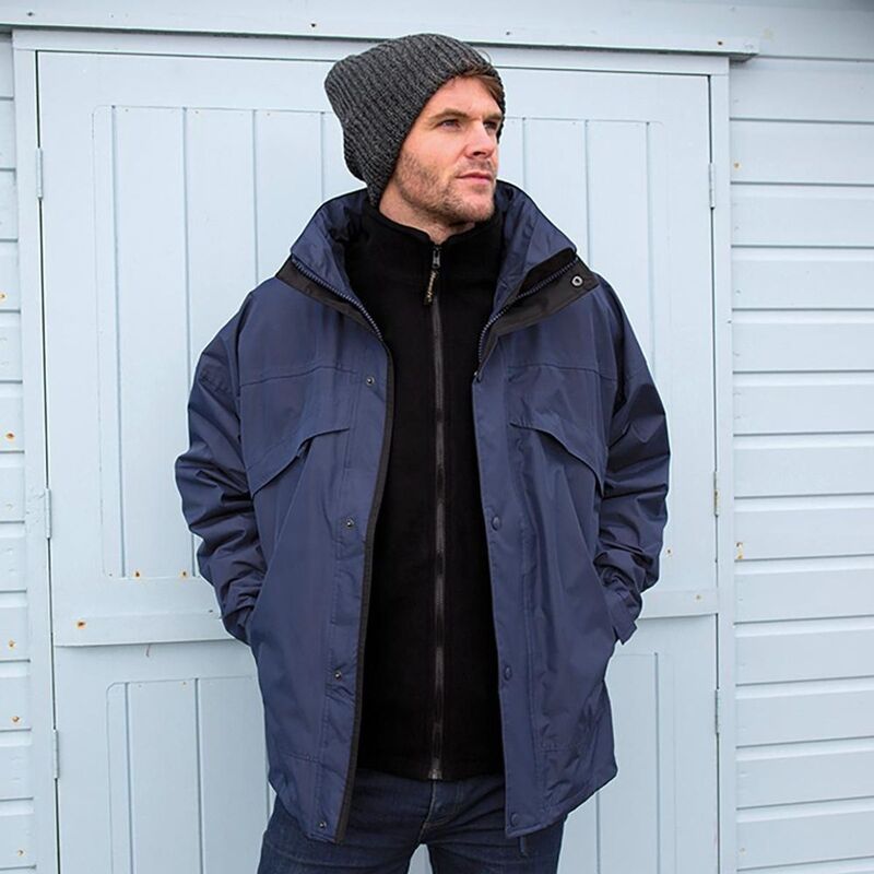 リザルト レディース アウター ジャケット・ブルゾン Result Mens 3 In 1 Zip And Clip StormDri Waterproof Windproof Jacket Navy 22,176円