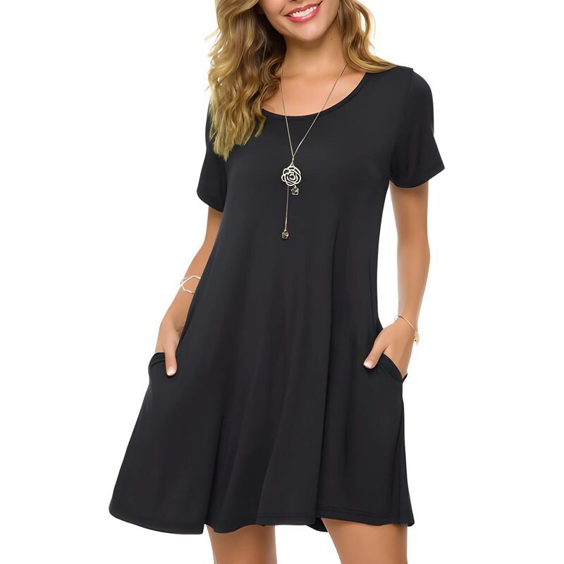 メガリテイラー レディース トップス ワンピース プラスサイズ Tシャツ MegaRetailer Plusize Tunic Dress for Women Casual TShirt Style