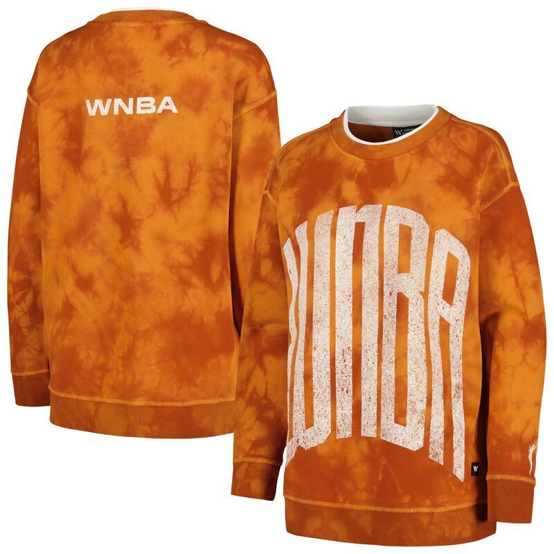 ザワイルドコレクティブ レディース トップス Tシャツ スウェット Womens The Wild Collective Orange WNBA Overdye Pullover Sweatshirt