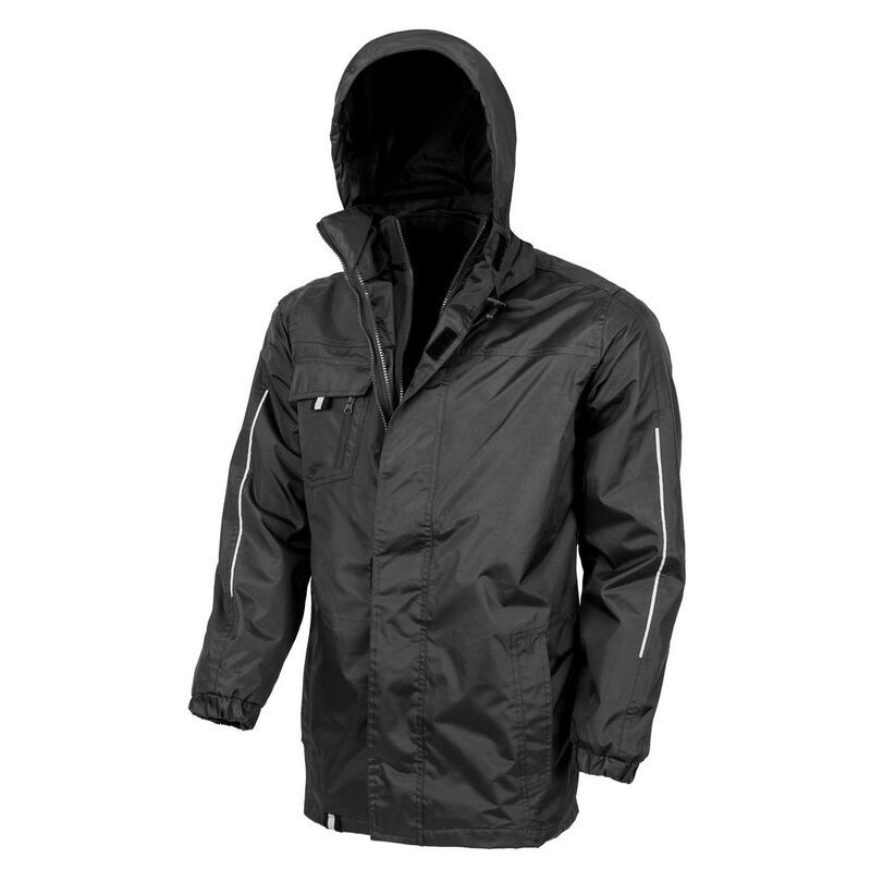リザルト レディース アウター ジャケット・ブルゾン プリント Result Core Mens Printable 3In1 Transit Jacket Black ブラック