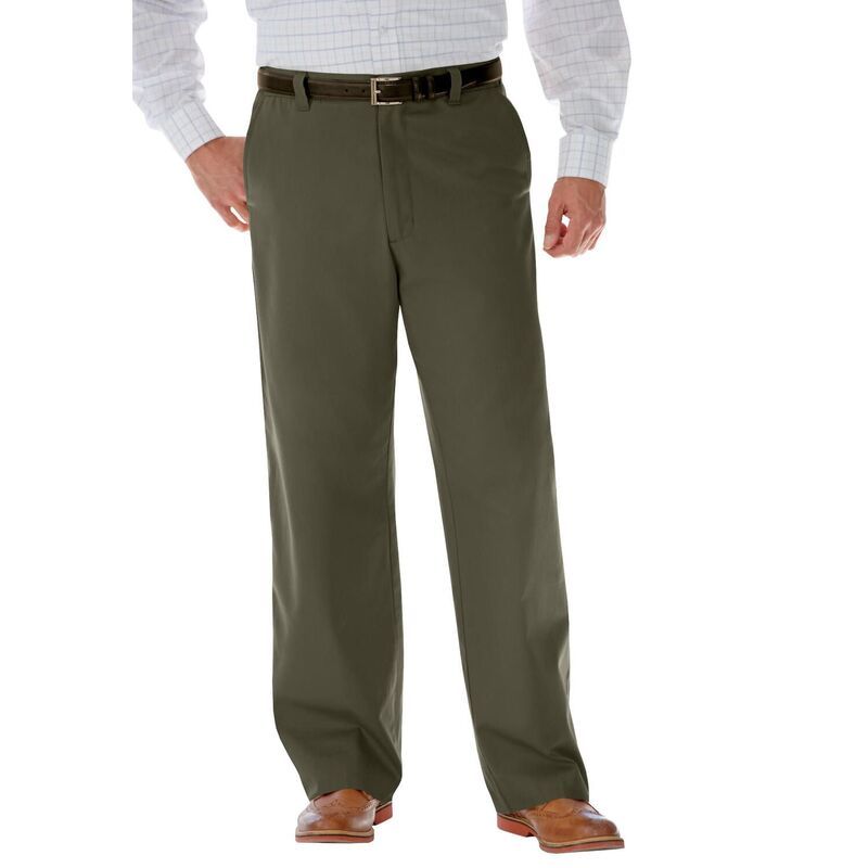 キングサイズ レディース ボトムス カジュアルパンツ リラックスフィットール KingSize Mens Big Tall Relaxed Fit WrinkleFree Full Elastic P