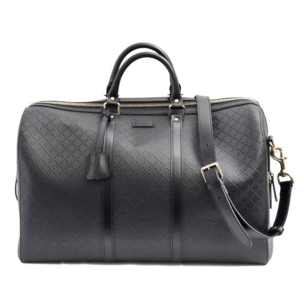 グッチ バッグ メンズ ボストンバッグ ショルダーバッグ ブライト ディアマンテ 2WAY ブラック GUCCI 中古