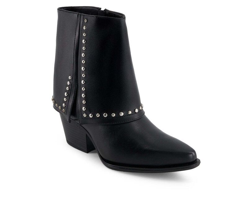 アンドレア レディース シューズ ブーツ・レインブーツ Andrea Womens Foldover Fashion Boots 88362 Black ブラック