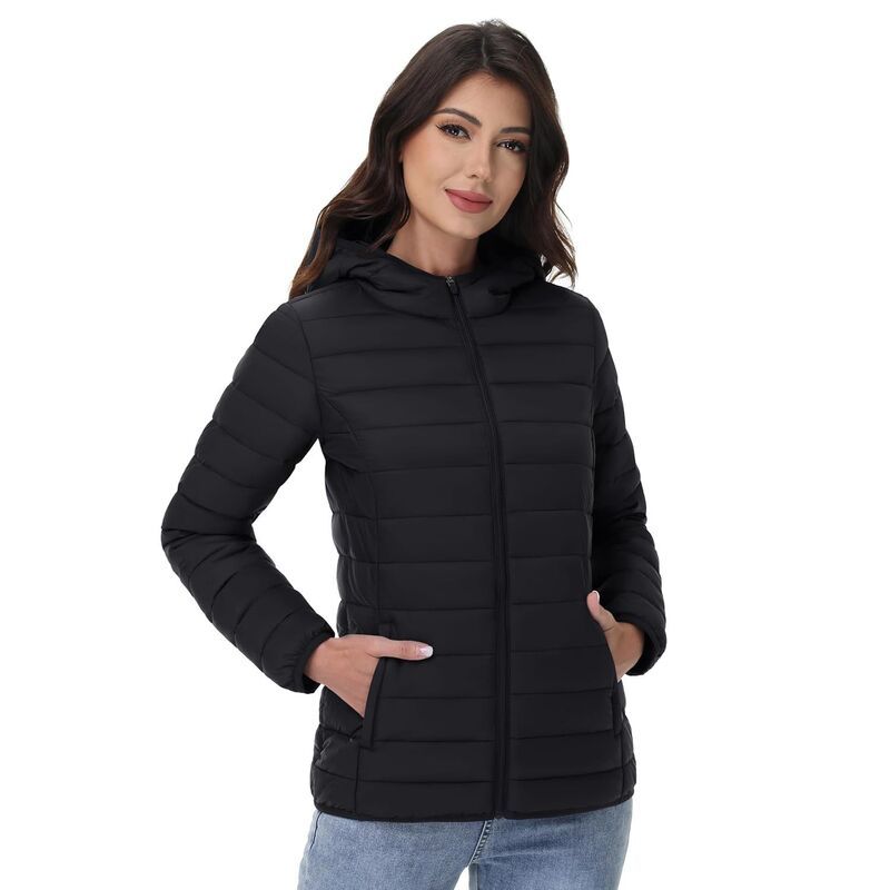 メガリテイラー レディース アウター ジャケット・ブルゾン キルティング MegaRetailer Women s Winter Quilted Puffer Black ブラック