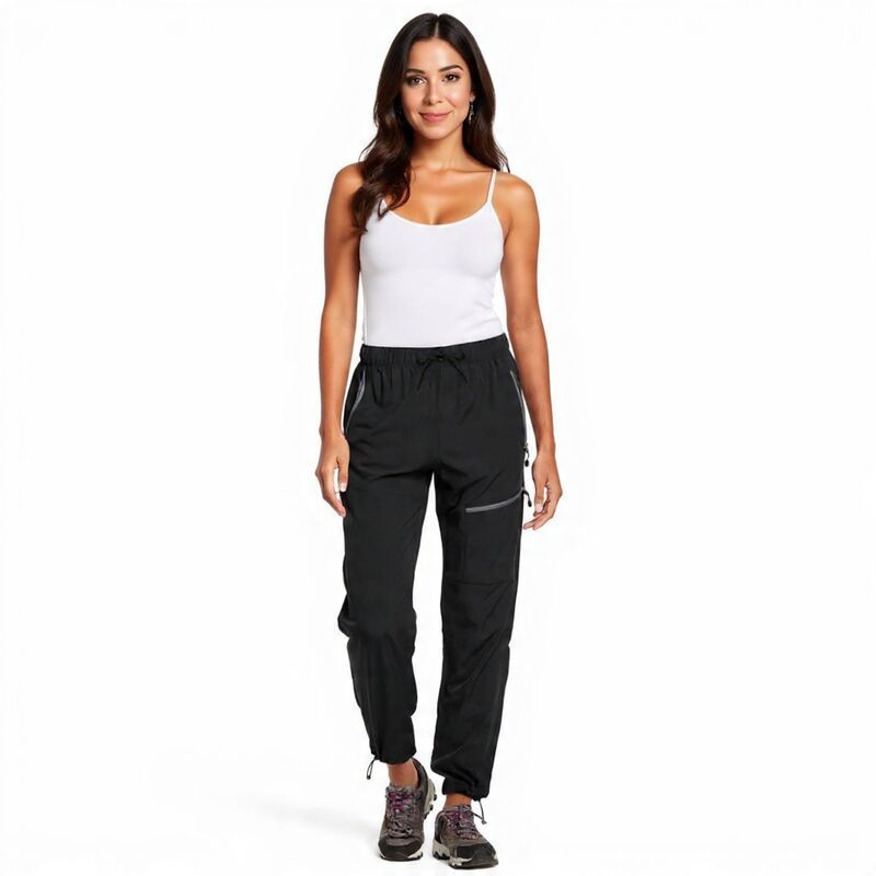 メガリテイラー レディース ボトムス カジュアルパンツ カーゴパンツ MegaRetailer Womens Outdoor Travel Cargo Pants Black ブラック