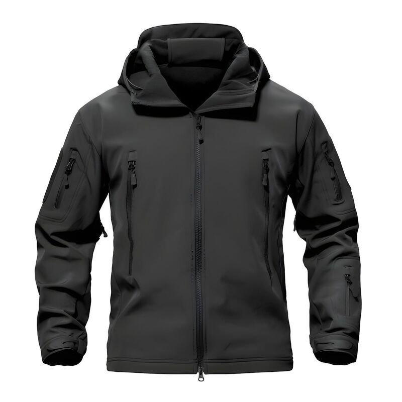 メガリテイラー レディース アウター ジャケット・ブルゾン MegaRetailer Men s Tactical Soft Shell Jacket Black ブラック