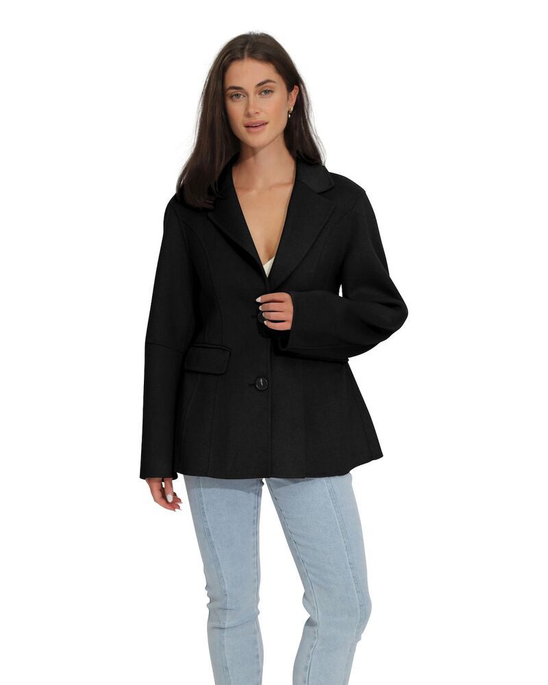 ベルアンドブルーム レディース アウター ジャケット・ブルゾン コート Belle Bloom Stuck On You Oversize Cinch Waist Coat Black ブラック