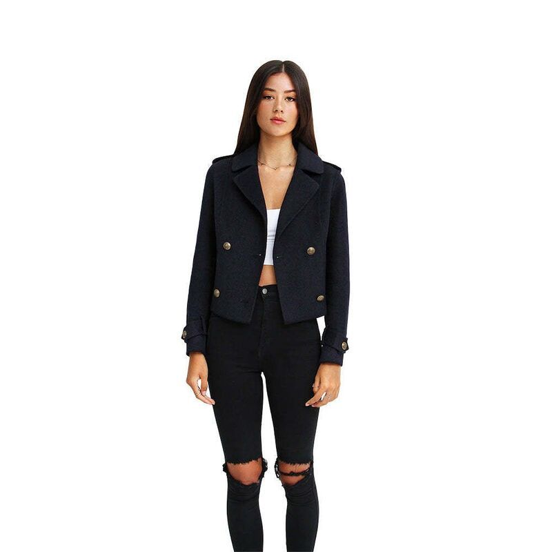 ベルアンドブルーム レディース アウター ジャケット・ブルゾン コート Belle Bloom Better Off Military Peacoat Navy ネイビー