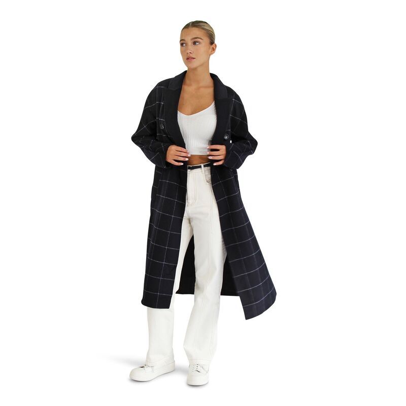 ベルアンドブルーム レディース アウター ジャケット・ブルゾン コート Belle Bloom Guestlist Oversizedouble Breasted Coat Navy ネイビー