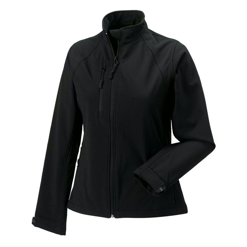 ジャージーズ レディース アウター ジャケット・ブルゾン Jerzees Colours Ladies Wateresistant Windproof Soft Shell Jacket Black