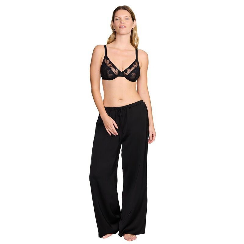 クープ レディース ボトムス カジュアルパンツ サテン CUUP The Satin Pants Black ブラック